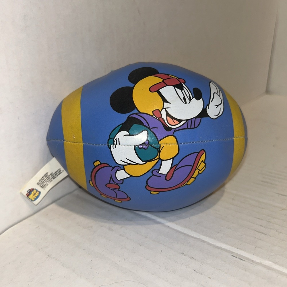 Disney Michey‎ Mouse Vintage 2000s Plush Football Good Stuff B4
